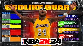 *NEW* 99 3PT + 99 DUNK + 99 BALL HANDLE POINT GUARD BUILD IS UNSTOPPABLE! BEST GUARD BUILD NBA 2K24!