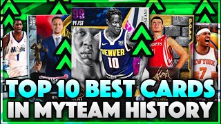 TOP 10 BEST PLAYERS IN MyTEAM HISTORY!! (NBA 2K13 - NBA 2K21 MyTEAM)