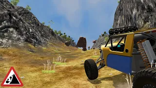 Crazy Rockslide Crashes #1 | BEAMNG DRIVE RACING