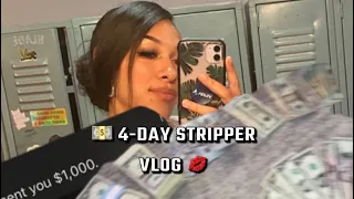 4 day Stripper Vlog + Realistic money counts