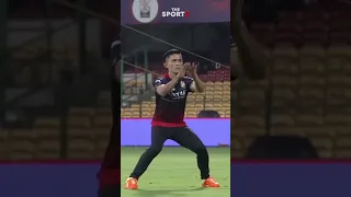 Sunil Chhetri Joins RCB's Training Session, Takes A Breathtaking Catch. #shorts #sunilchhetri #rcb