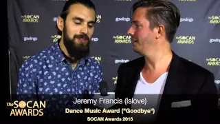 Glenn Morrison & Islove - SOCAN Awards 2015 - Dance Music Award