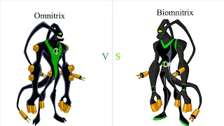 Omnitrix vs Biomnitrix side by side comparison Part 5