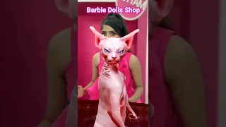 Кошка танцует | The Mental Barbie Shop Owner | vfx#comedy #magic #funny #shortvideo #Кошкатанцует