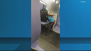 Viral video of someone seemingly smoking meth on DC metro