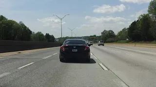 Interstate 85 - North Carolina (Exits 38 to 30) southbound