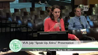 Edina City Council & HRA Meeting / August 15, 2017