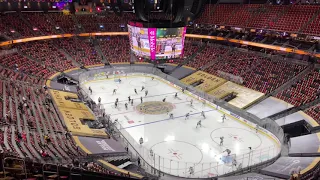 Vegas Golden Knights Warmups 2020-21 First Home Game With Fans