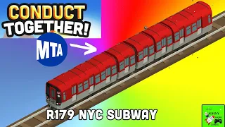 Johny Shows Conduct Together Part 5 NEW NYC MTA R179 SUBWAY TRAIN UNLOCKED