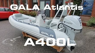 GALA Atlantis A400L with 50HP - 13' rigid inflatable boat. Features review.