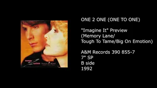 ONE 2 ONE (ONE TO ONE) - ''Imagine It'' Preview (Memory Lane-Tough To Tame-Big On Emotion) - 1992