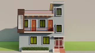 28 by 14 makan ka naksha,3D house desisgn,3d makan ka naksha,14*28 house plan