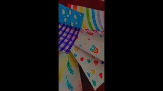 How to make pattern papers for journal/scrapbook // diy pattern paper / #shorts #pattern #paper