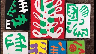 Drawing with scissors - Inspired by Matisse