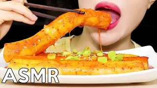 ASMR GIANT SPICY RICE CAKE *Chewy* 가래떡 떡볶이 리얼사운드 먹방 No Talking Eating Sounds