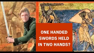 Were one handed swords ever used in two hands?