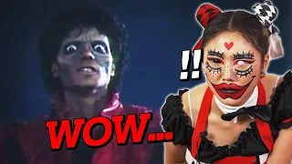 REAL Zombie Dancer Reacts to Michael Jackson's Thriller MV