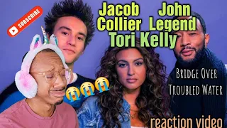 Cried my eyes out! Jacob Collier, John Legend, Tori Kelly 'Bridge over troubled water' REACTION