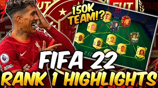 RANK 1 FUT CHAMPIONS HIGHLIGHTS + REWARDS WITH 150K TEAM AGAIN!?! 😍 - INSANE #FIFA22 ULTIMATE TEAM