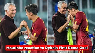 Jose Mourinho reaction to Paulo Dybala First Roma Goal against Monza