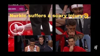 Nurkic, suffers a scary injury