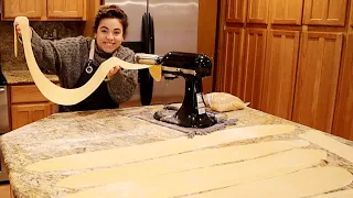 Making a years worth of homemade pasta!