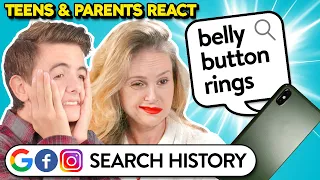 Teens & Parents React To Each Other's Search History (Google, Facebook, Instagram)