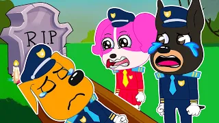 Sheriff Labrador Cartoon: Goodbye! I will always miss you! Sad story Sheriff Labrador Animation