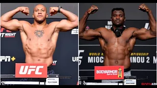 UFC 270 Final Weight in and Face to Face. Francis Ngannou vs Ciryl Gane