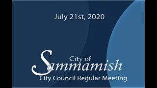 July 21st, 2020 - City Council Meeting