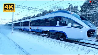 Polish Fast Trains - Winter Compilation 4K!