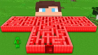 How Mikey FOUND this BIGGEST MAZE Made of JJ in Minecraft ?!