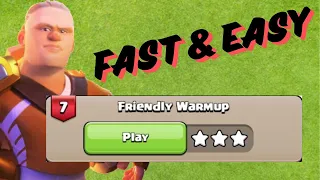 How to easily 3 Star  Friendly Warmup - Haaland Challenge #7 in Clash of Clans