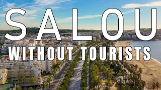 SALOU - WITHOUT TOURISTS.  November 20, 2023  4k