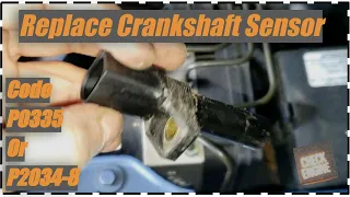 Remove Crankshaft Sensor Code P0335 Or P2034-8 Mercedes CHECK ENGINE 💡