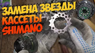 Замена отдельной звезды кассеты Shimano. Обслуживание задней втулки, устранение люфта барабана.