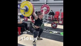 110 kgs snatch of 80% by a woman champion player weightlifting motivation #Snatch#Weightlifting