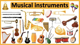 50 MUSICAL INSTRUMENTS IN ENGLISH 🎸  🎹  | Improve vocabulary & pronunciation