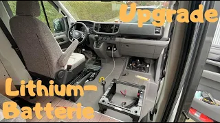 MAN TGE Wohnmobil AGM auf LiFePo4 (Lithium Batterie) umrüsten.