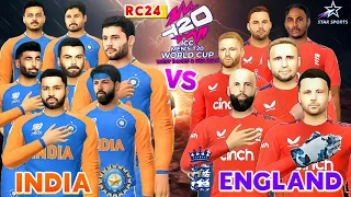 INDIA VS ENGLAND |🏆T20 WORLD CUP 2024 IN RC24 QUICK MATCH | WITH OFFICIAL T20 WORLD CUP JERSEY 2024|