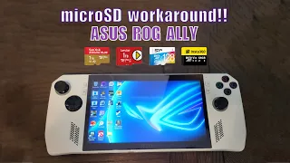 Asus ROG Ally microSD / SD card issue and workaround