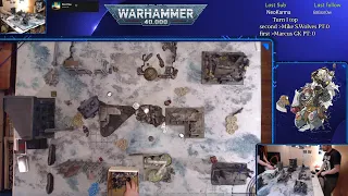 Warhammer 40k Space Wolves vs Orks 1500pts