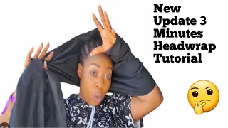 New Update 3 Minutes Headwrap Tutorial On Yourself