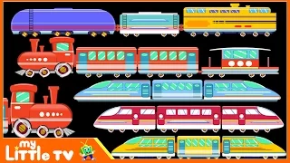 Learning Trains for Kids | Railway Vehicles - Trains & Subways | My Little TV