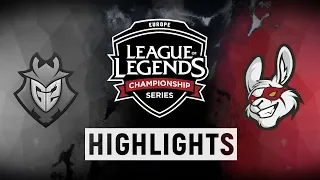 G2 vs. MSF - EU LCS Quarterfinals Day 2 Match Highlights (Summer 2018)