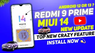 Redmi 9 Prime New MIUI 14 Android 12 Update FIRST LOOK 😍 Full Features & REVIEW