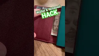 Bifold wallet hack #moleskine #edc #herschel #shorts 💳💵📝