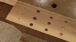 The Woodpecker How I fill holes in wood