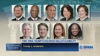 U.S. Supreme Court Oral Argument: Former President Donald Trump's Colorado Ballot Eligibility