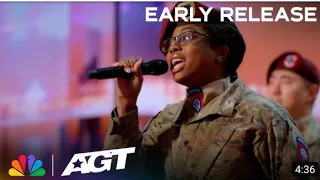 Early Release: 82nd Airborne Chorus performs "My Girl" by The Temptations | Auditions | AGT 2023